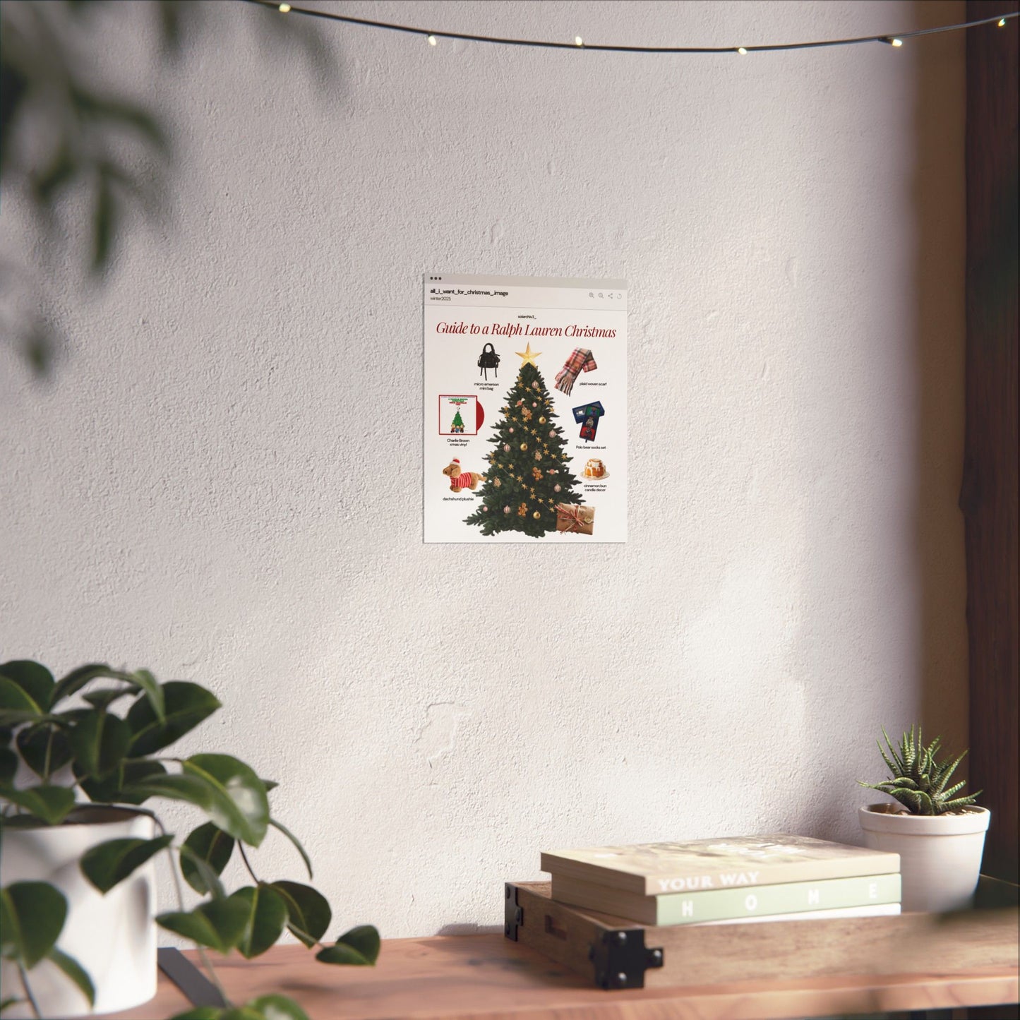 Holiday Themed Matte Vertical Posters - Guide to a Ralph Lauren Christmas