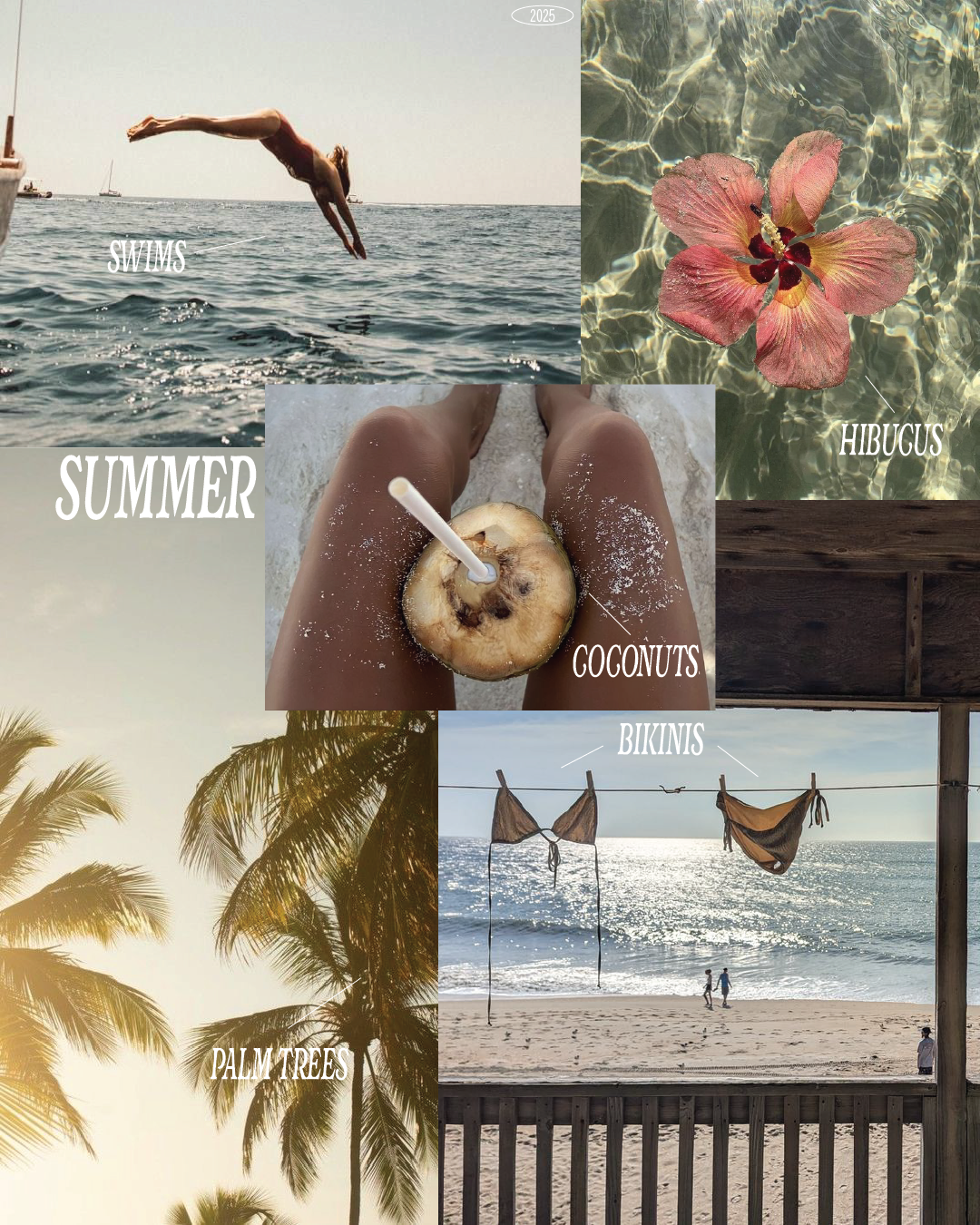 Four Seasons Aesthetic Moodboard Set | Printable Wall Art | Seasonal Vibes (Spring, Summer, Autumn, Winter)